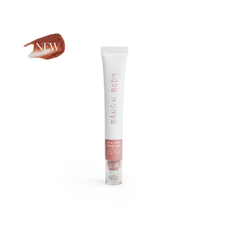 LIP & CHEEK GLOSS BALM - CHOC CARAMEL