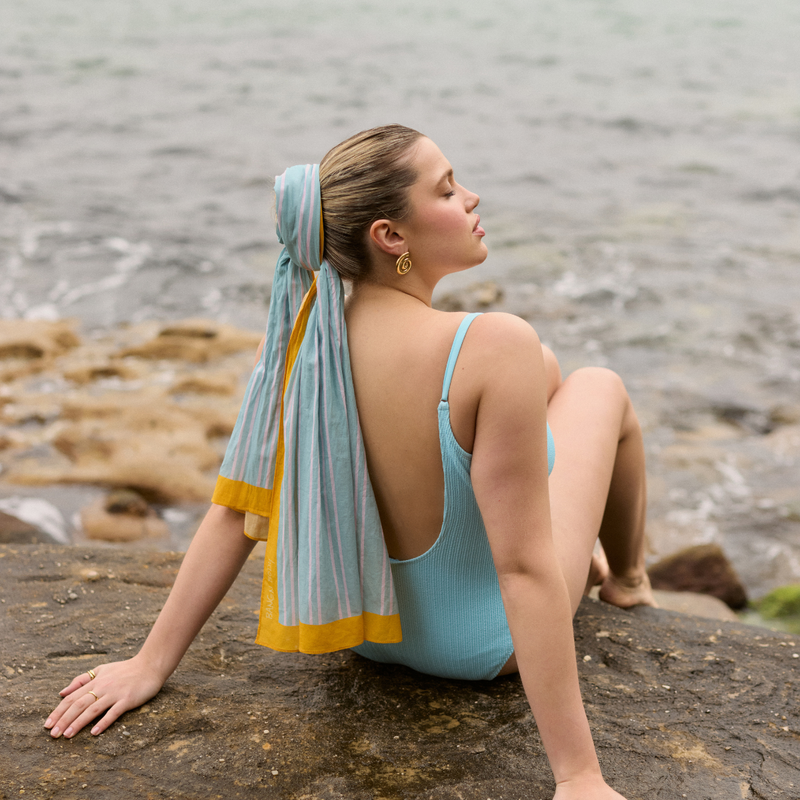 Poolside Sarong - Teal