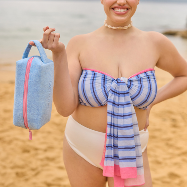 Poolside Sarong - Blue